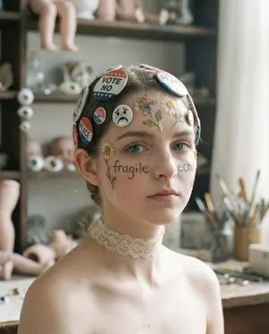Tangible Melancholy: Surreal Editorial Portrait