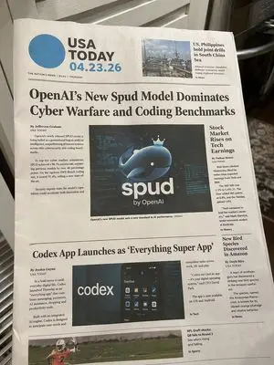 Photorealistic Newspaper Front Page