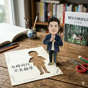 Paper-Cut Character Art Generation Prompt