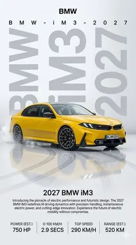 2027 BMW iM3 Launch Poster