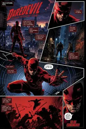 Gritty Superhero Comic Page