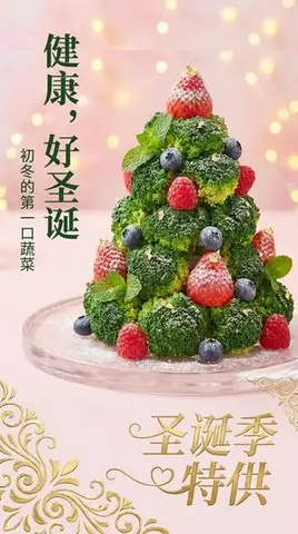 Universal Christmas Food Poster Prompt
