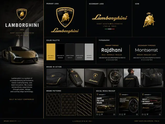 premium brand kit board for [BRAND NAME], presented like