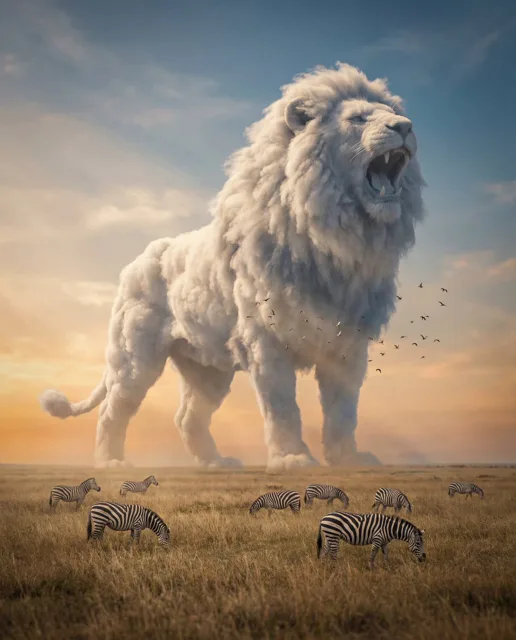 YouTube Thumbnail - Majestic Elephant Cloud Photography