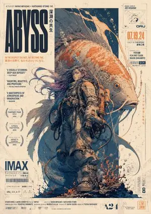 Retro Deep-Sea Sci-Fi Anime Poster