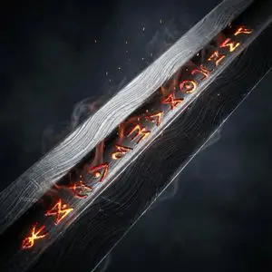 Ultra-Cinematic Arcane Sword Close-up