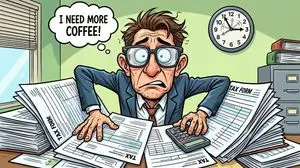 Humorous Caricature of a Professional