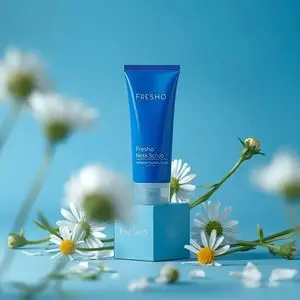 Ultra-Realistic Skincare Product Photography Prompt (Cobalt Blue)
