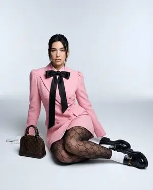 High Fashion Editorial with GG Monogram Tights