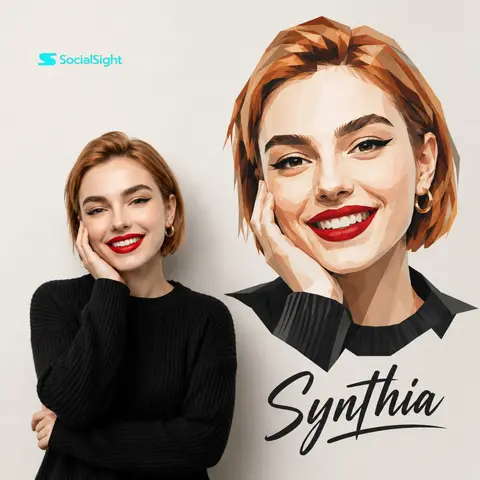Geometric Studio Portrait Art