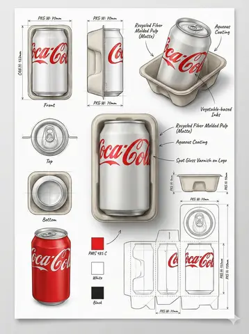 Using the attached image, create a professional industrial packaging