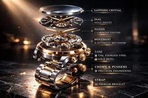 Luxury Mechanical Watch Commercial Photography Prompt