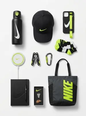 Premium Branded Merchandise Capsule Collection (Knolling Perspective)