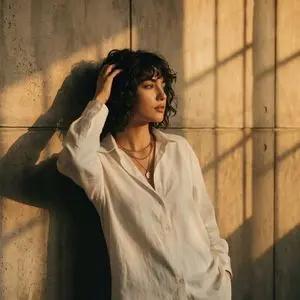 Moody Cinematic Portrait at Golden Hour