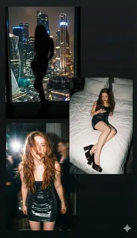 Nightlife Cinematic Collage with 2000s Vibe