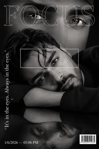 Luxury Fashion Magazine Cover Portrait