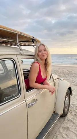 Ethereal Coastal Vintage Car Portrait