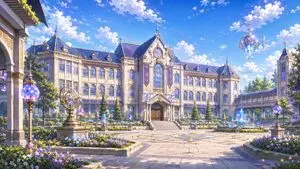 Magical Alchemy Academy Courtyard