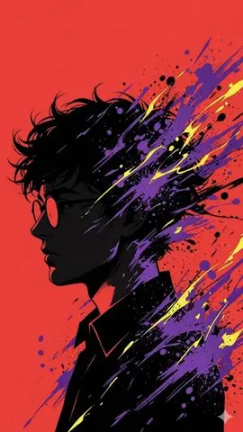 Pop Art Silhouette Splatter