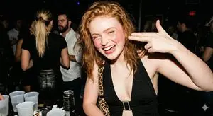 Hyper-realistic Candid Nightlife Photo of Sadie Sink (Duplicate)