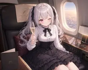 JAL First Class Cabin Interior
