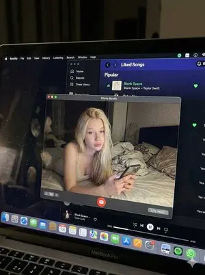 Photorealistic MacBook Screen POV Selfie Prompt