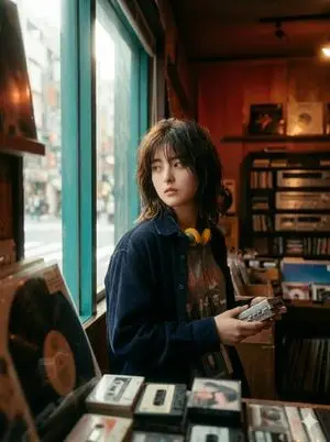 90s Japanese Indie Music Store Aesthetic