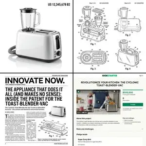Multi-step prompt for generating absurd patent documents and product renders