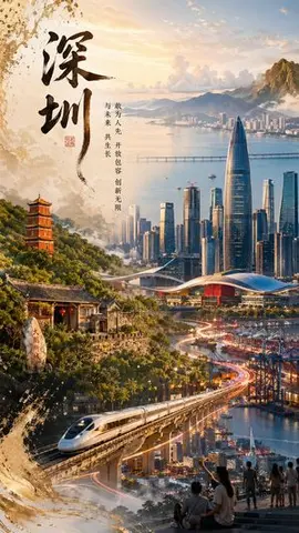 Shenzhen Heritage Futuristic Poster