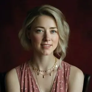 Amber Heard Gentle Studio Portrait
