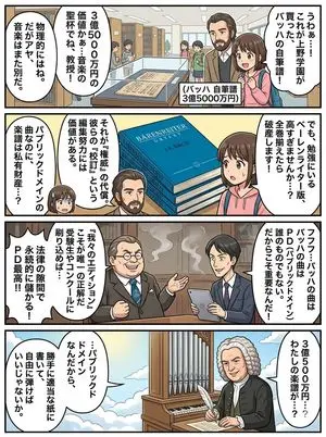 Nano Banana Pro 4-Panel Comic Prompt: Bach in Heaven