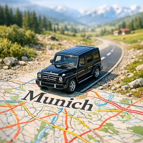 A surreal, hyper-realistic close-up scene of a miniature [CAR]