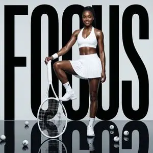 Fashion Tennis Focus Poster