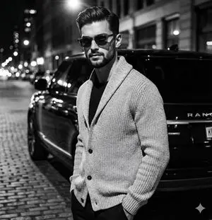 High-Contrast Black and White Fashion Editorial