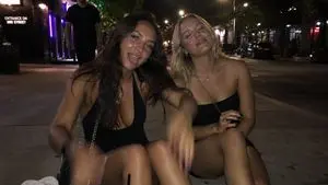 Candid Nightlife Street Snapshot