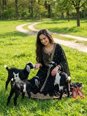 Nature Field Portrait Image Edit