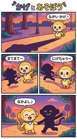 Daily Nano: Playing with Shadows 4-Panel Comic