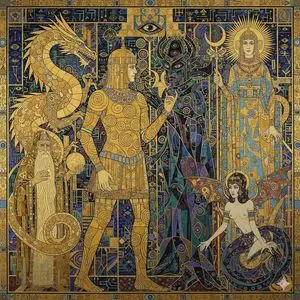 Tower of Druaga Klimt Style Prompt