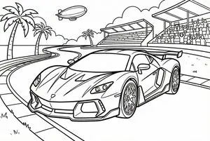 Coloring book line art prompt for Nano Banana Pro