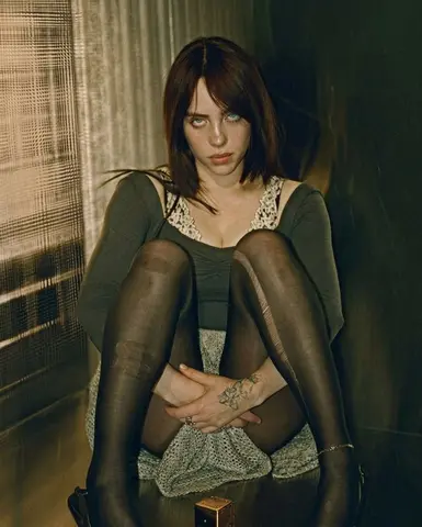 Brooding Cinematic Portrait with Auburn Bob