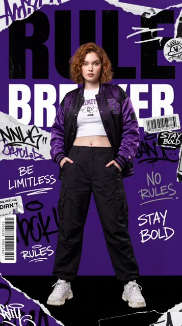 Streetwear Editorial Fashion Poster