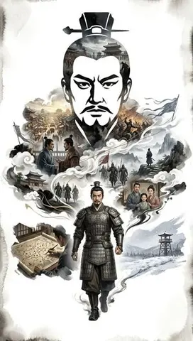 Ink-Wash Cinematic Montage Poster