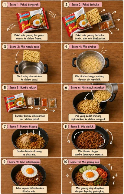 Infographic / Edu Visual - Editorial Cooking Storyboard Layout