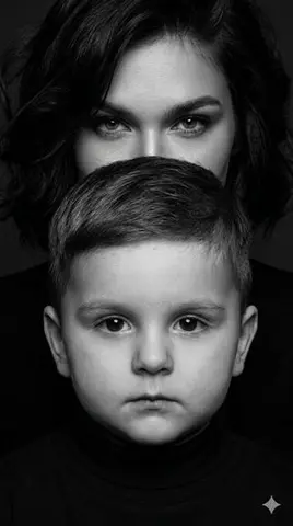 Dramatic Black and White Family Portrait Prompts