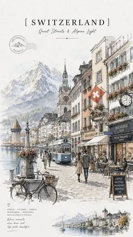 Vintage Watercolor Travel Poster