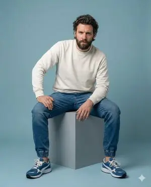Minimalist Studio Portrait of a Man