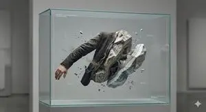 Surreal Abstract Concept Contained in a Display Case