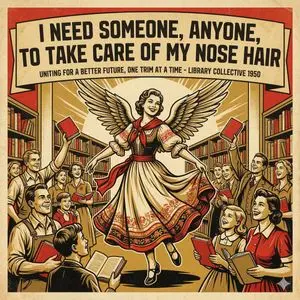 Propaganda Poster Style: Nose Hair Horror