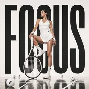 Bold Tennis Fashion Poster