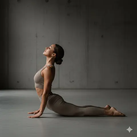 Cinematic Studio Lighting Athletic Flex Pose Editorial Photography Strong Flex Pose with